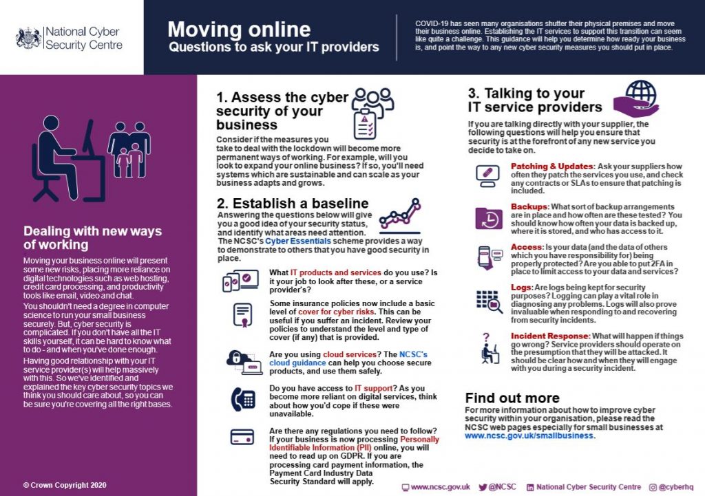 NCSC Moving Online Infographic